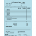 Student Report Template Regarding Student Information Card Template