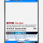 Sunmoon Gx Template Wip V1, Name Gx Trading Card With Pokemon Trainer Card Template