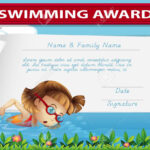 Swimming Award Certificate Template Illustration In Swimming Award Certificate Template