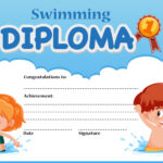 Swimming Diploma Certificate Template – Download Free With Swimming Award Certificate Template