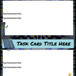 Task Card Template Storyboardanna Warfield Inside Task Cards Template