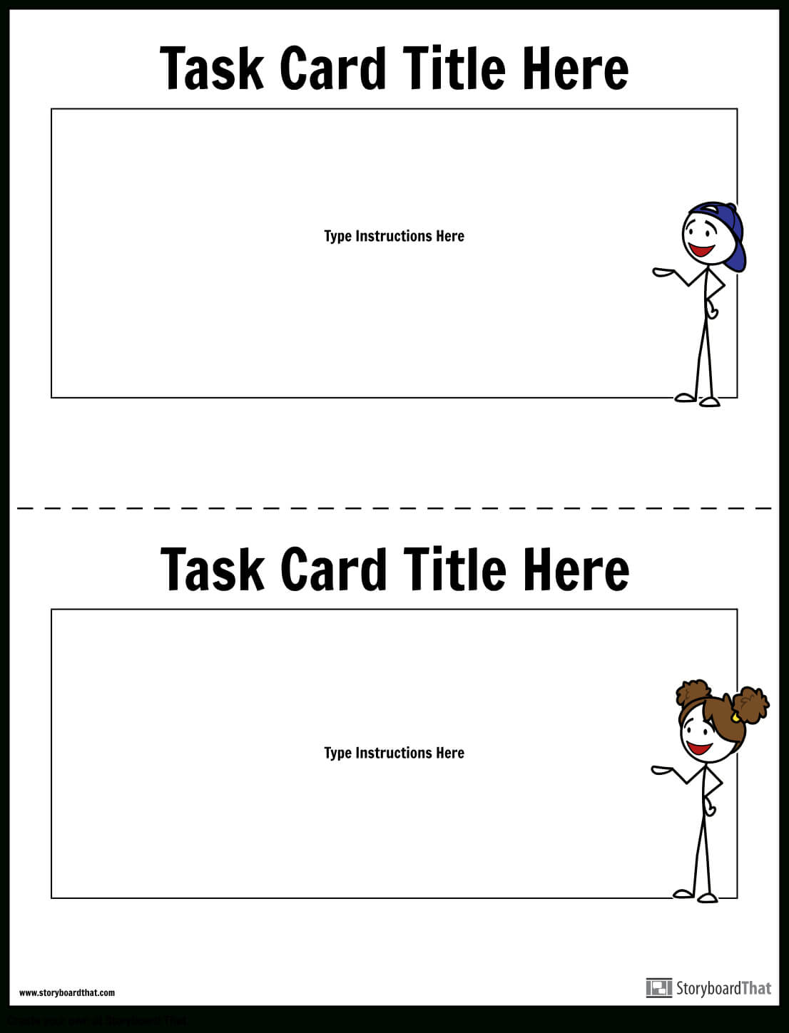 Task Card Template | Task Card Maker Regarding Task Cards Template