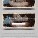 Tattoo Salon – Gift Certificate Template In Psd For Tattoo Gift Certificate Template