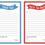 Teacher Appreciation Week – Printable “Thank You” Notes Throughout Thank You Card For Teacher Template