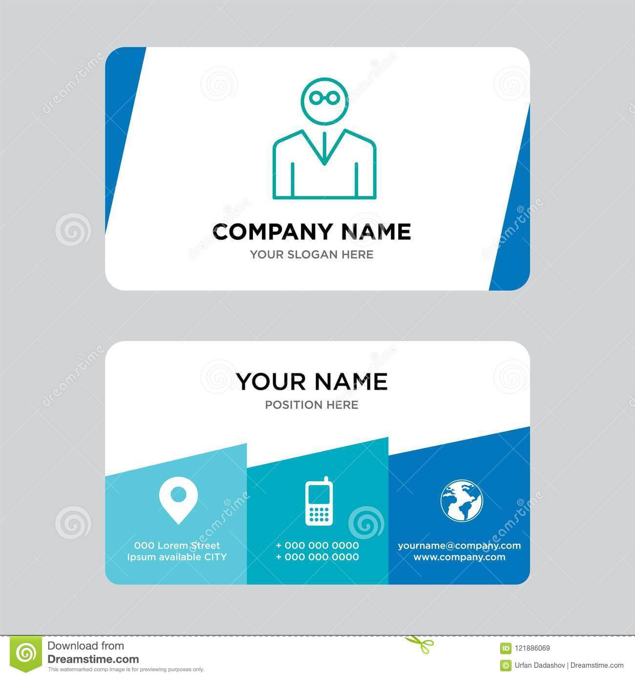 Teacher Business Card Design Template, Visiting For Your In Teacher Id Card Template