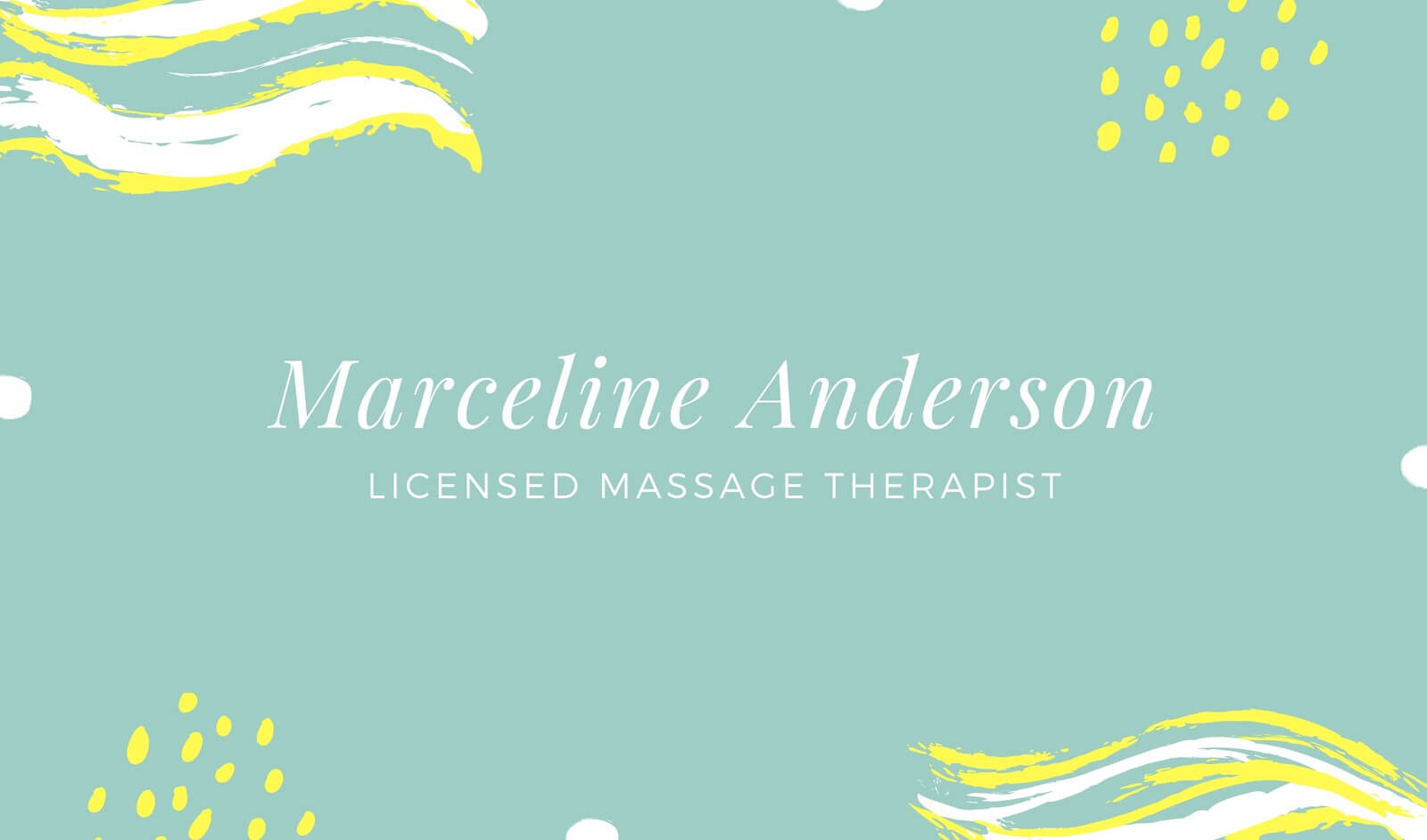 Teal Abstract Massage Therapist Business Card – Templates Regarding Massage Therapy Business Card Templates