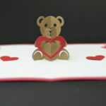 Teddy Bear Pop Up Card Template Throughout Pop Up Wedding Card Template Free