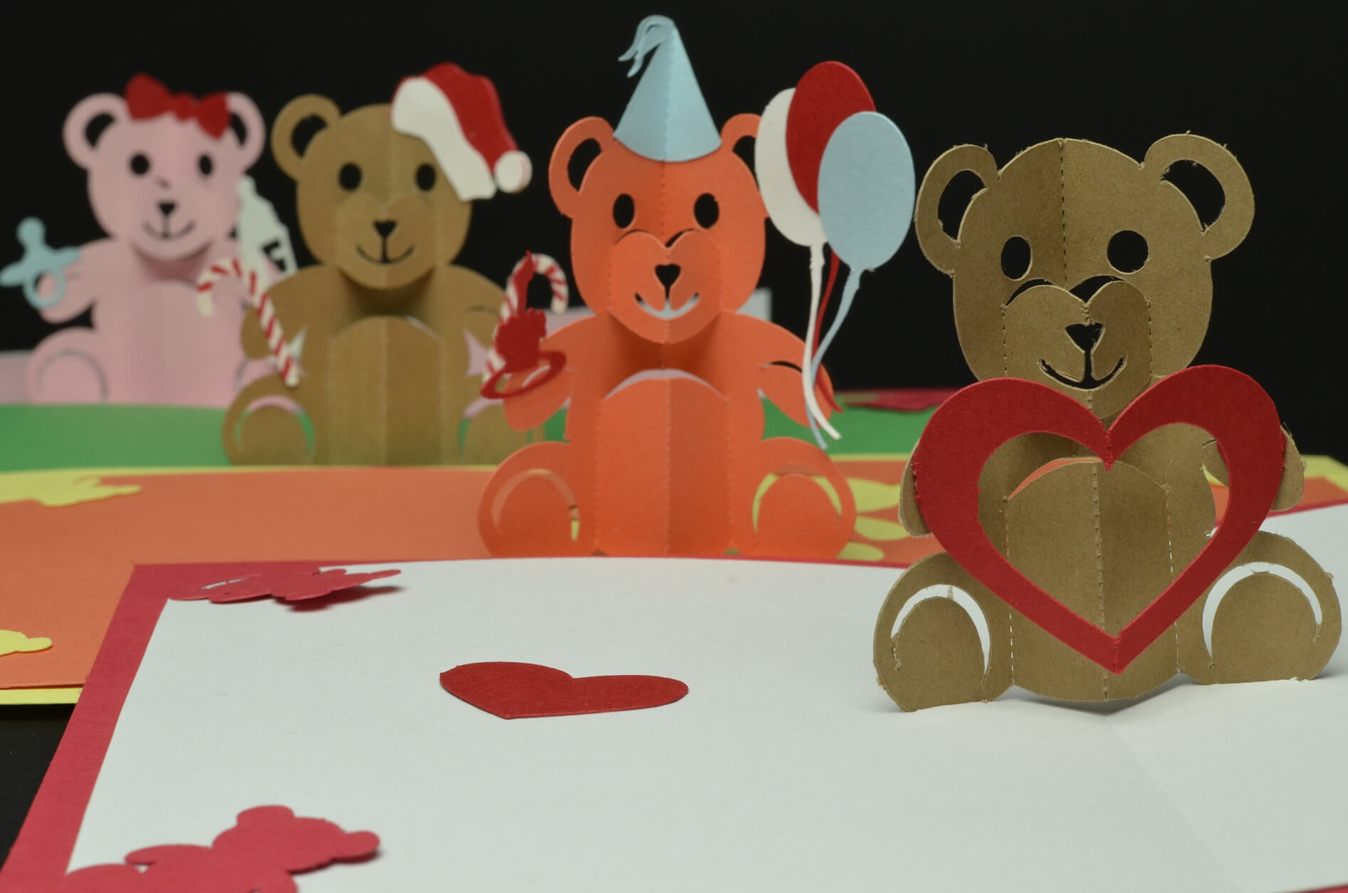 Teddy Bear Pop Up Card: Valentines Day, Birthday, Christmas Pertaining To Teddy Bear Pop Up Card Template Free