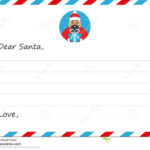 Template Envelope New Year`s Or Christmas Letter To Cute Throughout Christmas Note Card Templates
