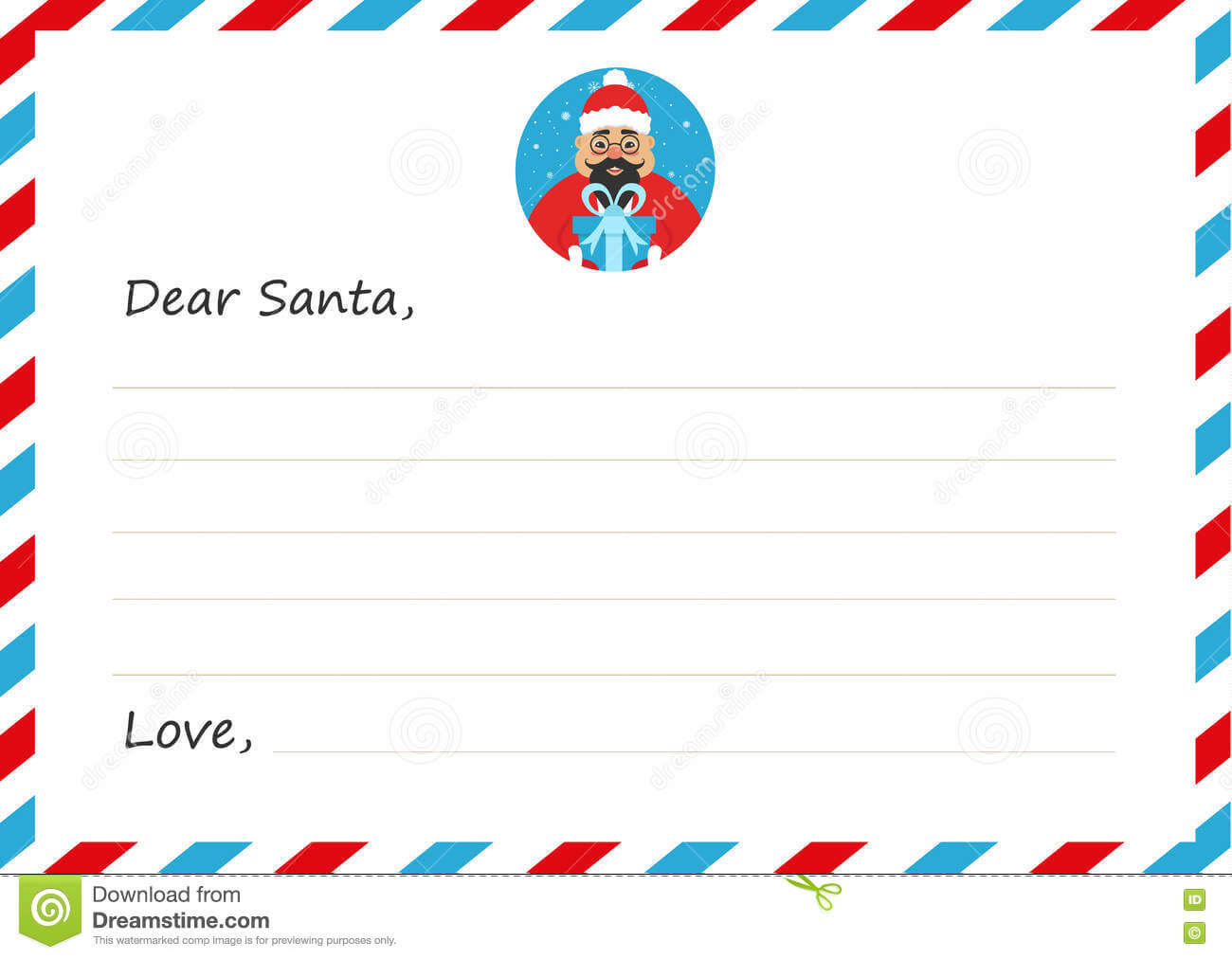 Template Envelope New Year`s Or Christmas Letter To Cute Throughout Christmas Note Card Templates