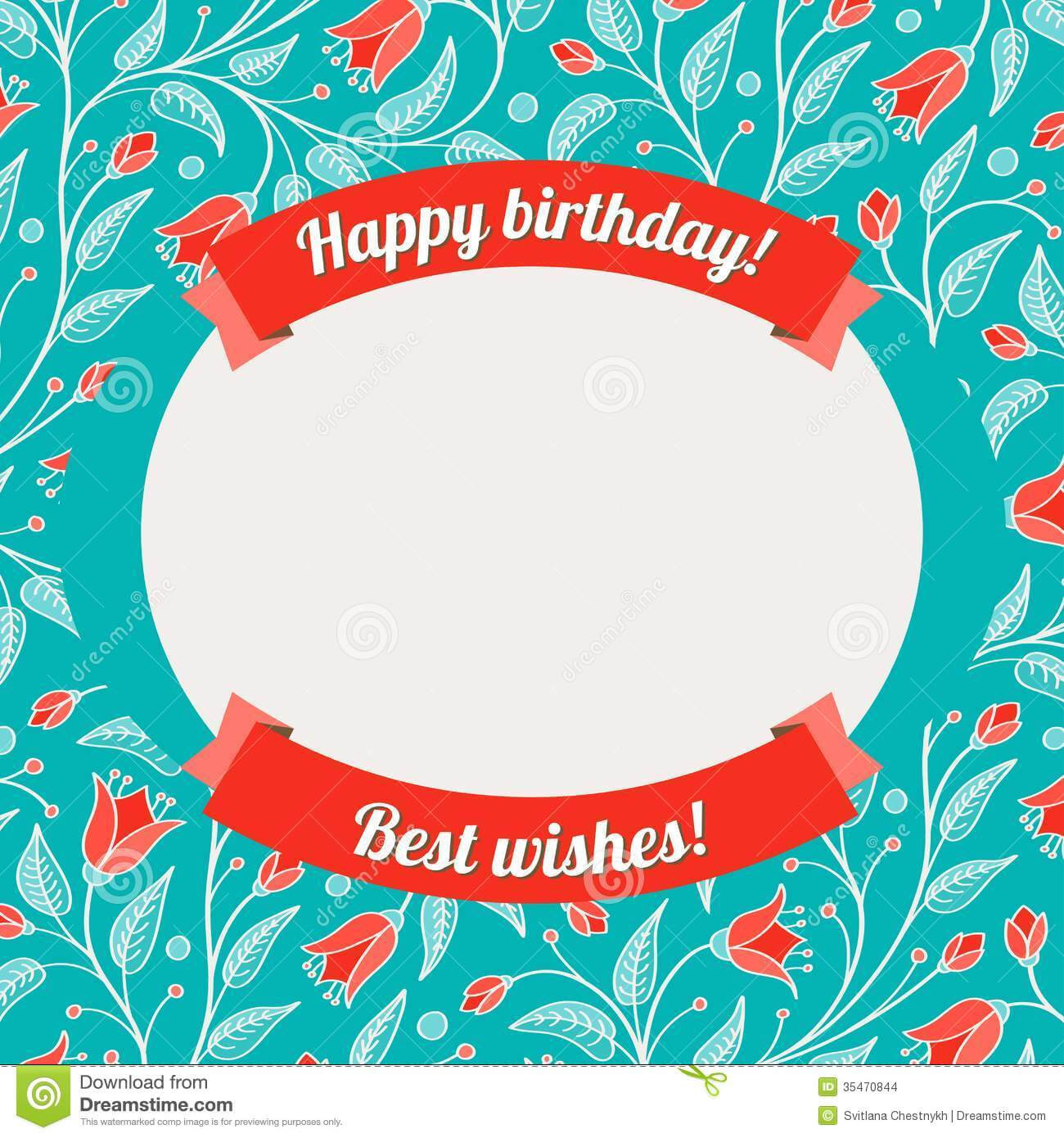 Template For Greeting Card Or Invitation Stock Vector In Greeting Card Layout Templates