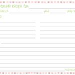 Template For Recipe Cards ] – Printable Recipe Card With 4X6 Photo Card Template Free