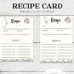 Template For Recipe Cards – Tomope.zaribanks.co In Restaurant Recipe Card Template