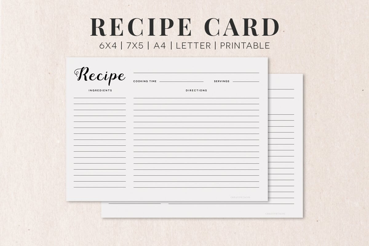 Template For Recipe Cards – Tomope.zaribanks.co With Regard To Restaurant Recipe Card Template