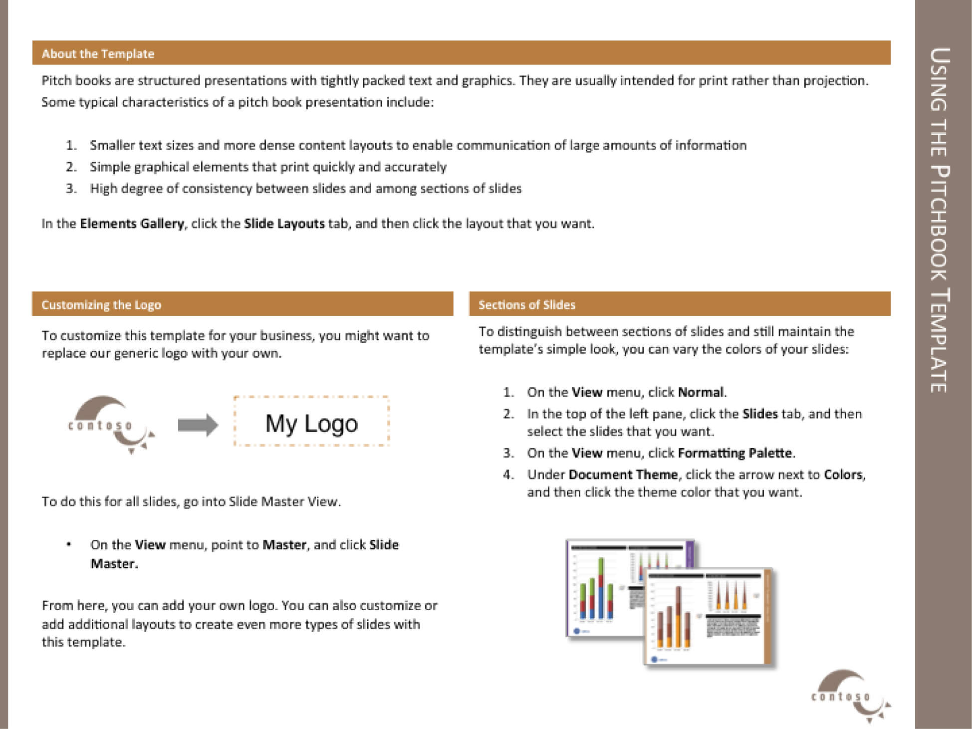 Template For The Report Throughout Powerpoint Pitch Book Template