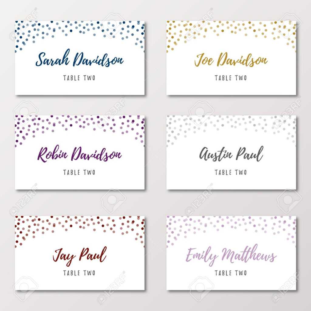 Place Card Size Template Sample Professional Templates