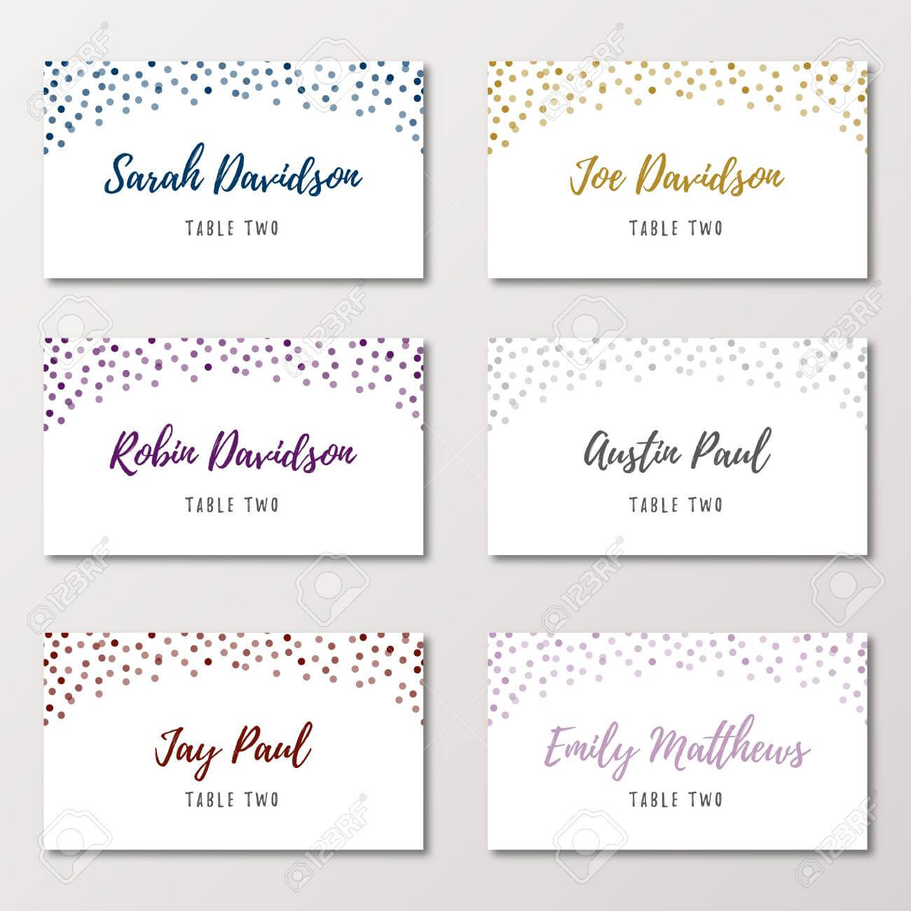 Template Place Cards – Papele.alimentacionsegura In Table Place Card Template Free Download