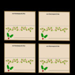 Tent Place Card Template 6 Per Sheet And About Cards On Throughout Place Card Template 6 Per Sheet
