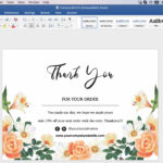 Thank You Card-Id08 within Thank You Card Template Word