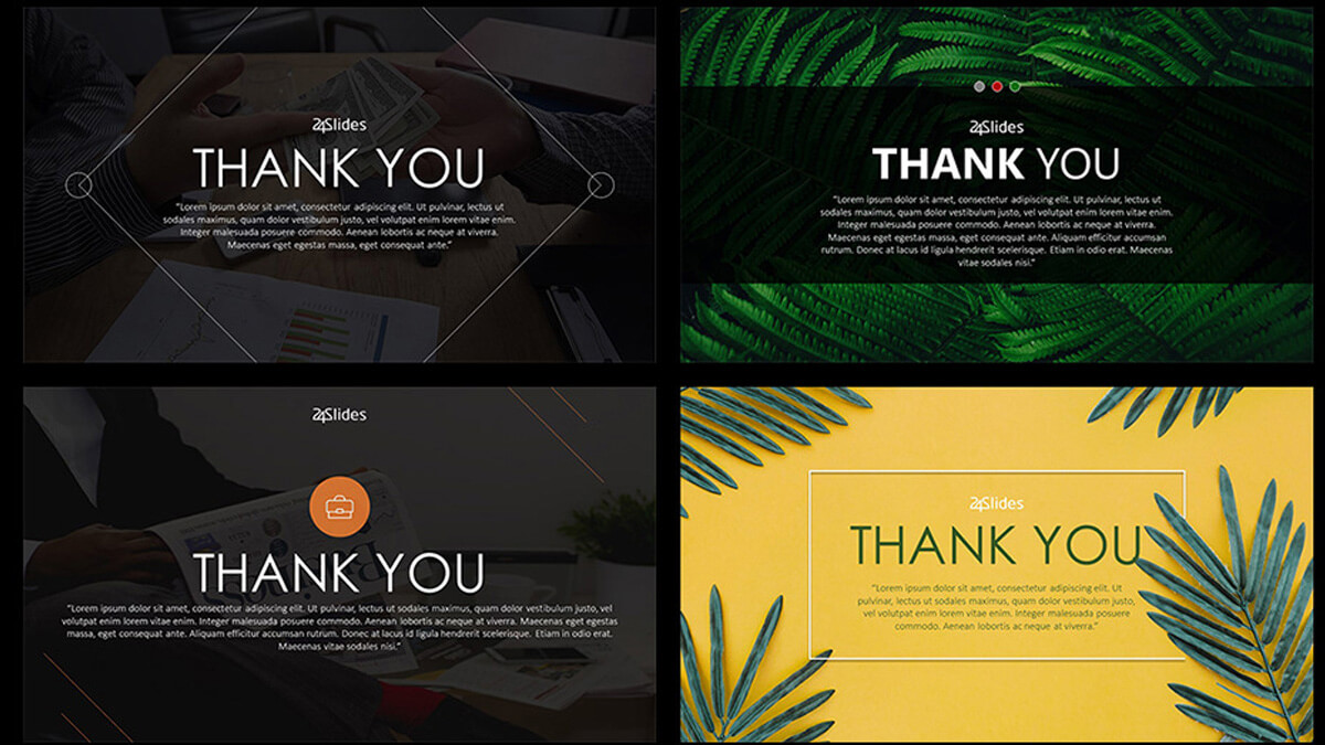 Thank You Slide Free Powerpoint Template With Powerpoint Thank You Card Template