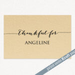 Thanksgiving Place Cards · Wedding Templates And Printables Inside Thanksgiving Place Cards Template