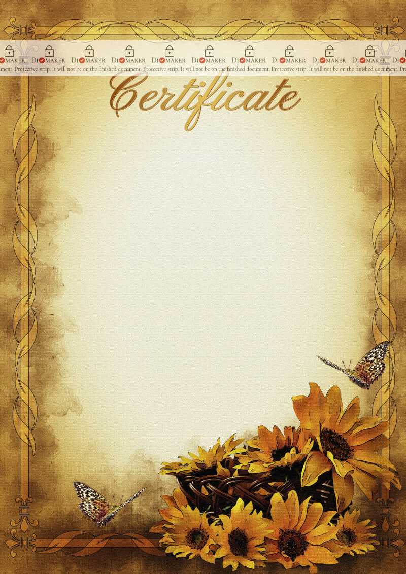 The Certificate Template «Warmth Of The Day» - Dimaker With Player Of The Day Certificate Template