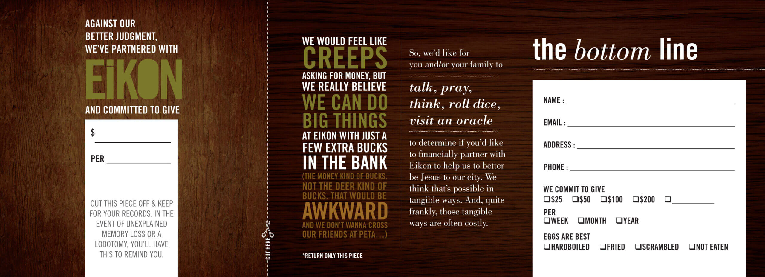 The Weirdest (Free, Downloadable) Church Pledge Card You With Pledge Card Template For Church