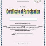 This Certificate Entitles You To Template Gift Certificate Throughout Sample Certificate Of Participation Template