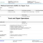 Tipper Truck Safe Work Method Statement: Use And Edit This Swms For Safe Driving Certificate Template