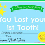 Tooth Fairy Certificate Printable Girl That Are Old In Free Tooth Fairy Certificate Template