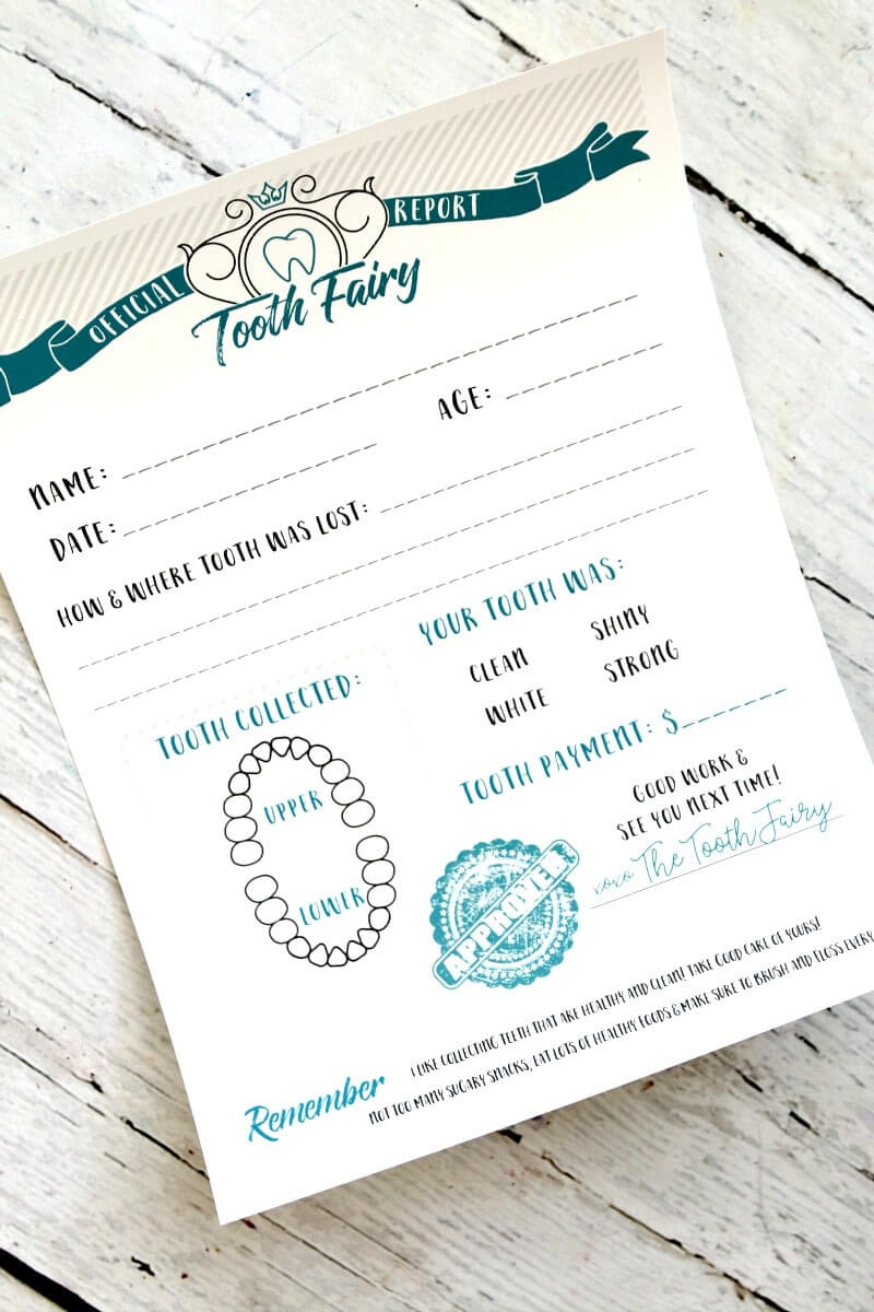 Tooth Fairy Free Printable Certificate For Free Tooth Fairy Certificate Template