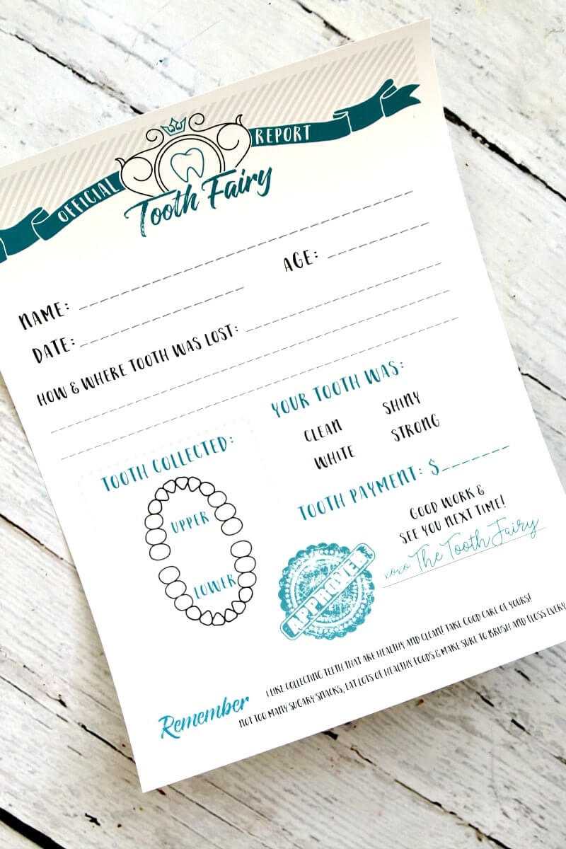 Tooth Fairy Free Printable Certificate For Tooth Fairy Certificate Template Free