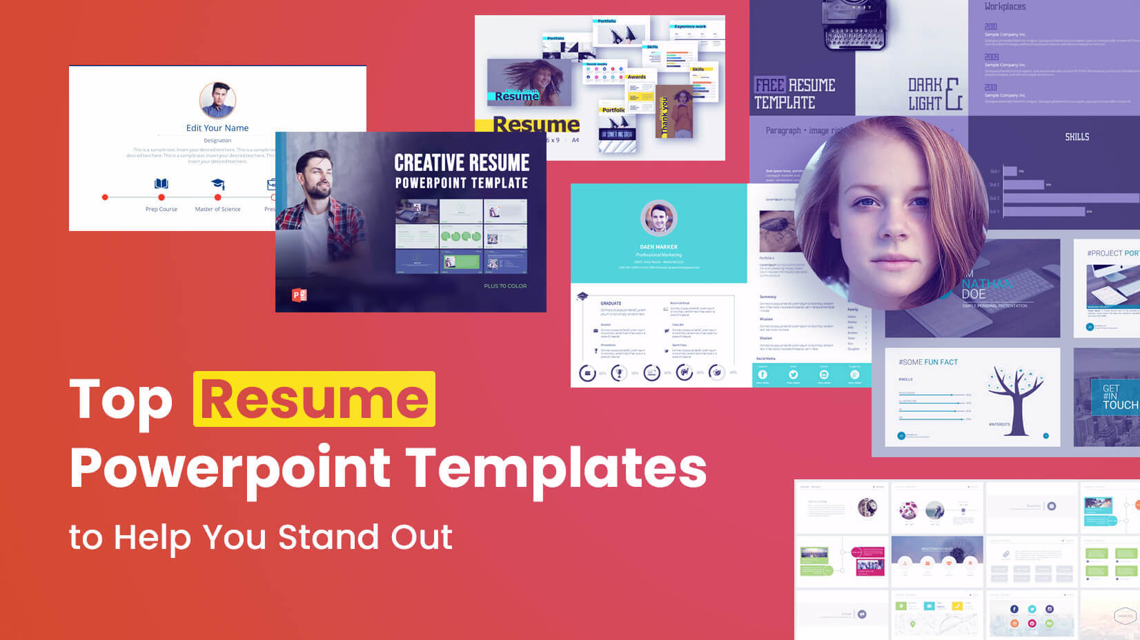 Top Resume Powerpoint Templates To Help You Stand Out In Powerpoint 2007 Template Free Download