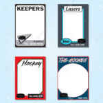 Trading Cards Clipart With Free Sports Card Template