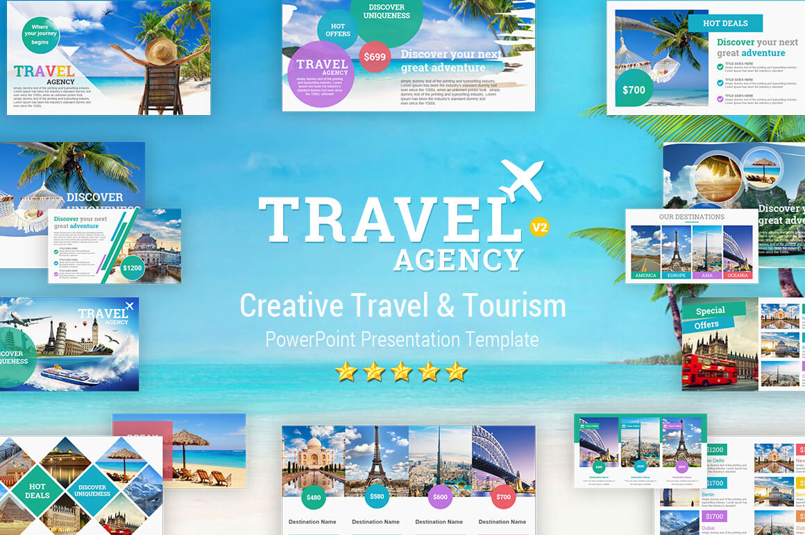 Travel And Tourism Powerpoint Presentation Template - Yekpix In Powerpoint Templates Tourism