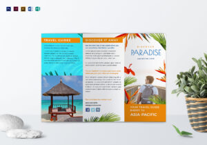 Travel Tri Fold Brochure Template in Word Travel Brochure Template