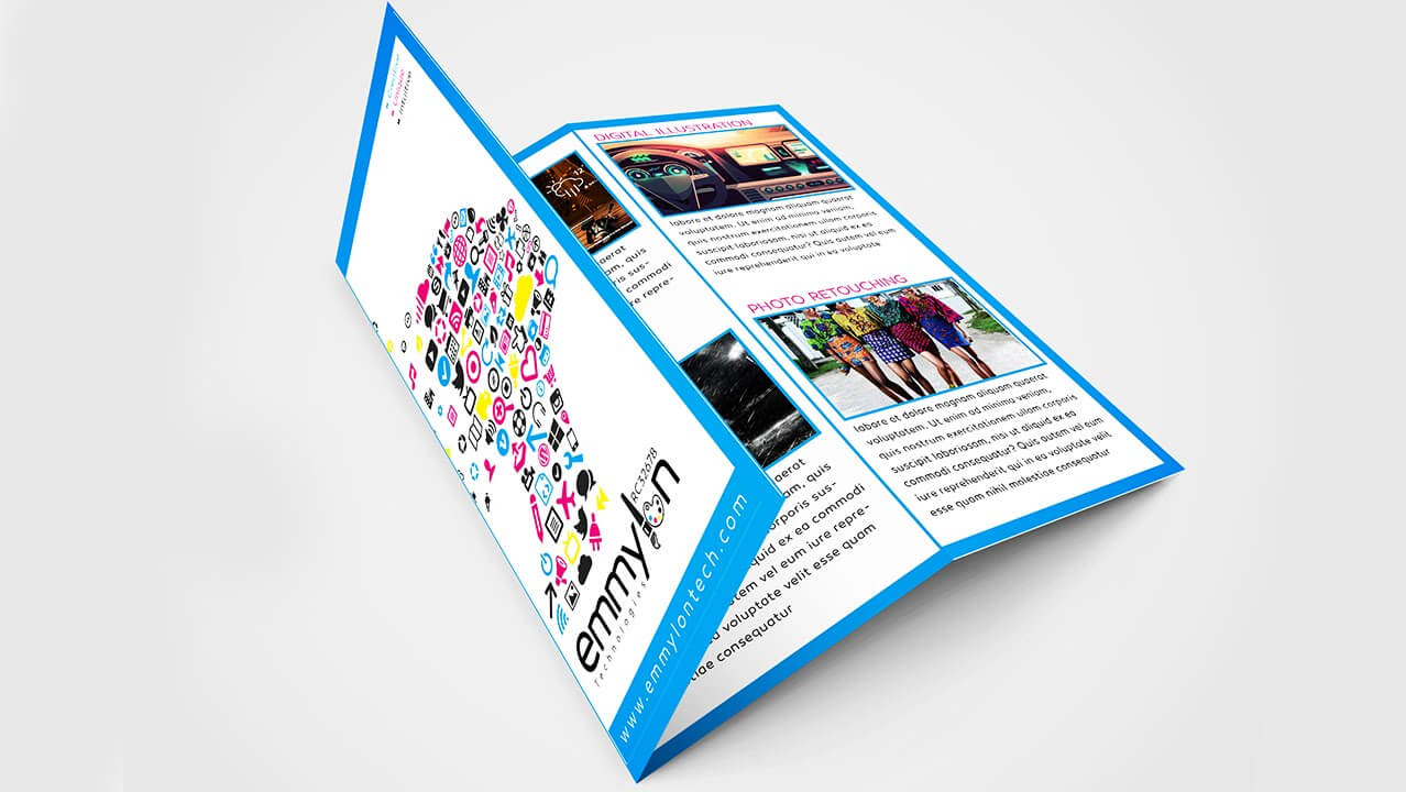 Tri Fold Brochure Design Layout | Adobe Illustrator (#speedart) Throughout Adobe Illustrator Tri Fold Brochure Template