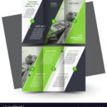 Tri Fold Brochure Design Template Green In Adobe Tri Fold Brochure Template