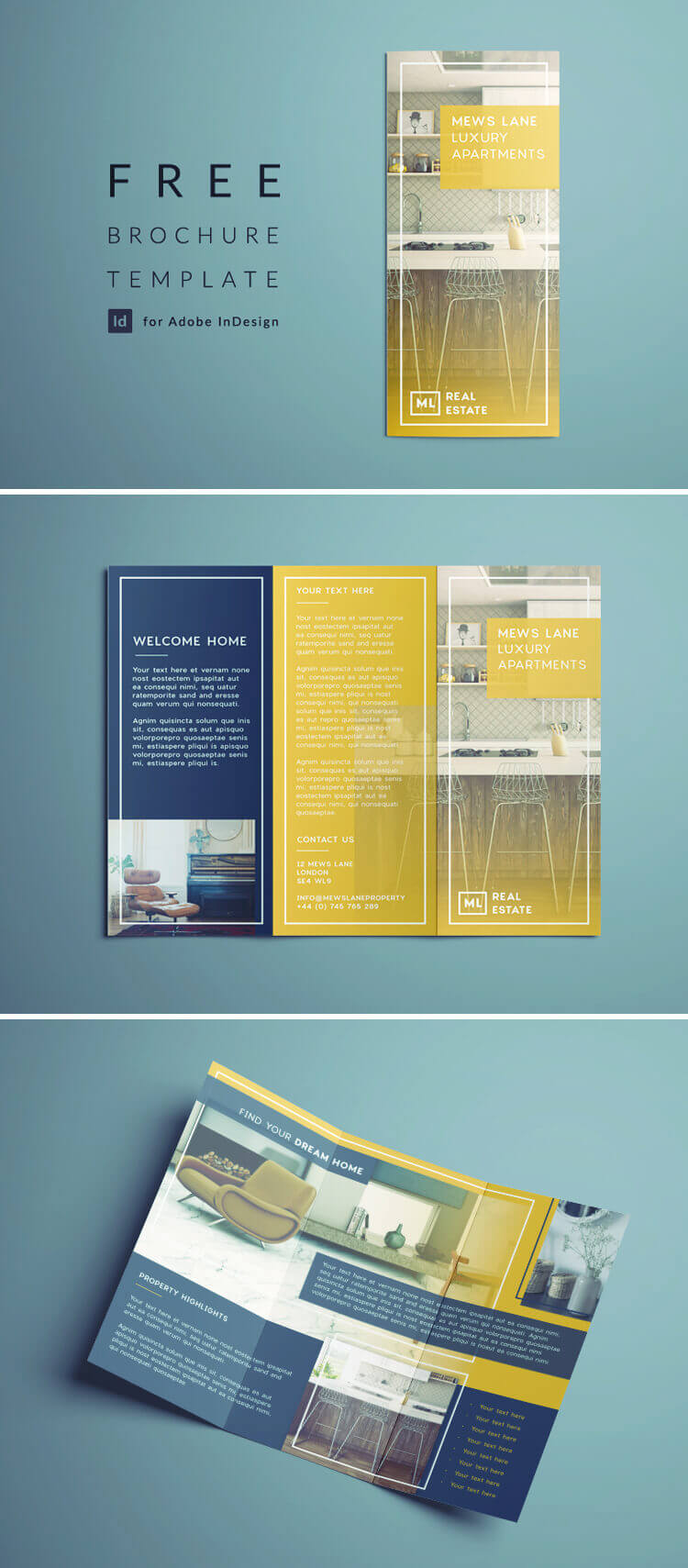 Tri Fold Brochure | Free Indesign Template With Regard To Engineering Brochure Templates Free Download
