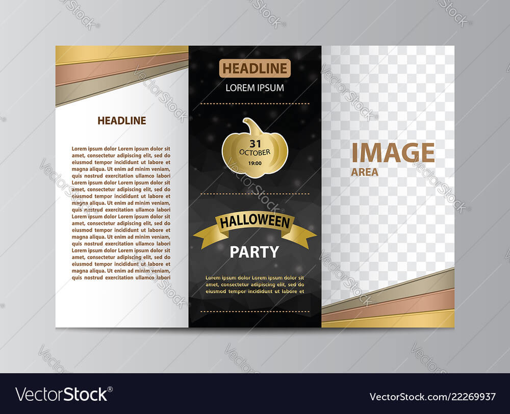 Tri Fold Brochure Template For Halloween Party Throughout Brochure Templates Ai Free Download