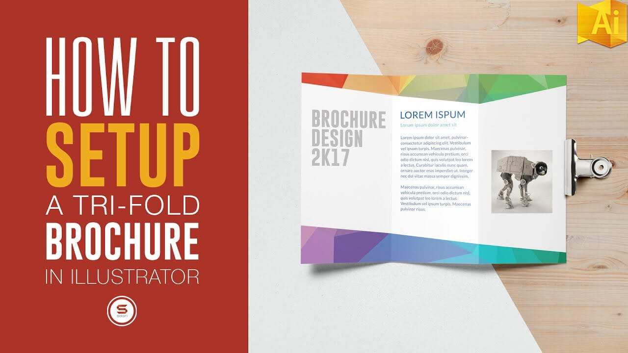Trifold Brochure For Print In Illustrator – Illustrator Tutorial For 6 Sided Brochure Template