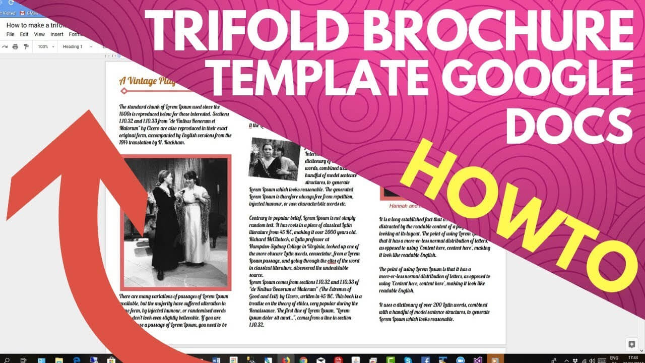 Trifold Brochure Template Google Docs Pertaining To Google Drive Templates Brochure