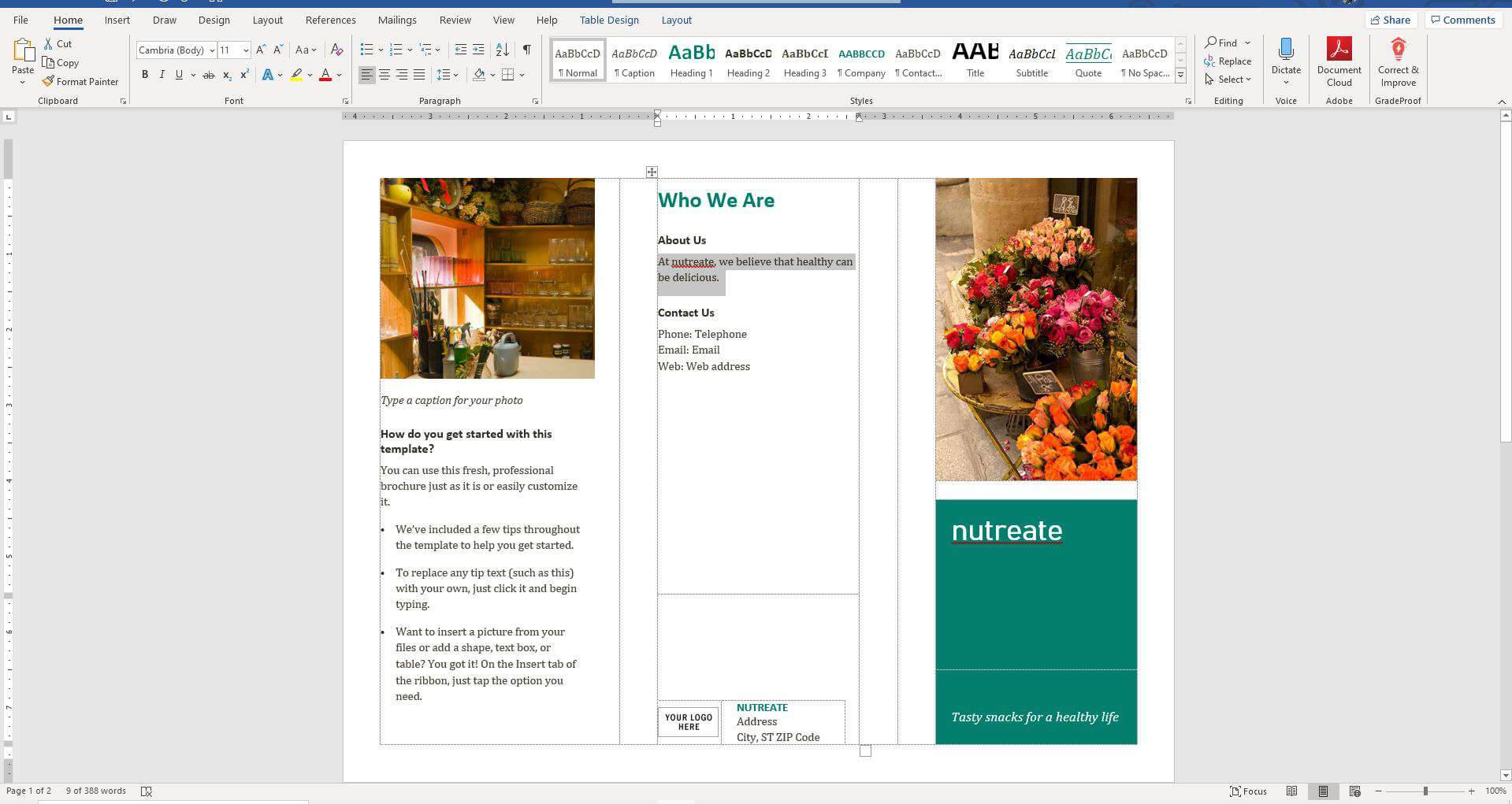 Trifold Brochure Word Template – Papele.alimentacionsegura Pertaining To Brochure Template On Microsoft Word