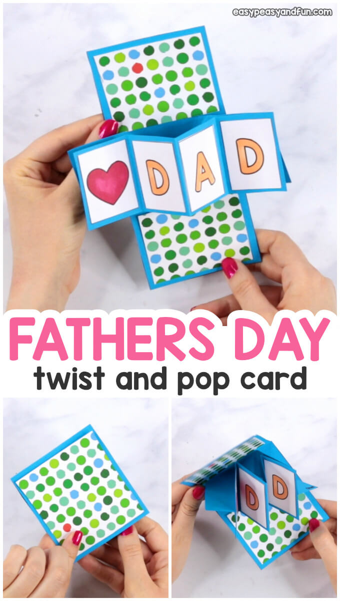Twist And Pop Fathers Day Card – Easy Peasy And Fun With Twisting Hearts Pop Up Card Template