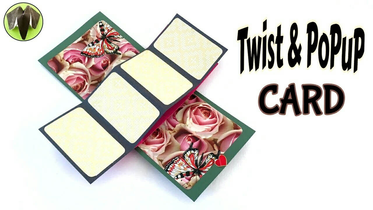 Twist & Popup Card" – Diy Tutorialpaper Folds ❤️ Regarding Fold Out Card Template