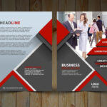 Two Fold Brochure Design | In Photoshop Cc Tutorial | Red And Gray Intended For 2 Fold Brochure Template Psd