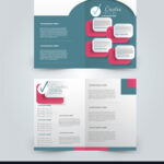 Two Page Fold Brochure Template Design With One Page Brochure Template