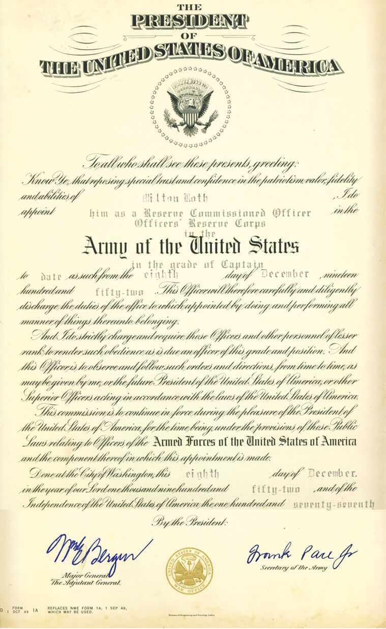 U.s.army Officer Promotion Certificate Pertaining To Officer Promotion Certificate Template