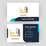 Under Construction, Business Card Design Template, Visiting For.. In Construction Business Card Templates Download Free