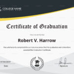 Universal College Graduation Certificate Template intended for College Graduation Certificate Template